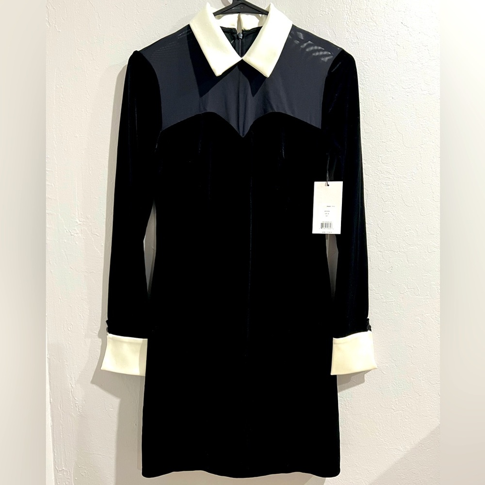 Bailey 44 XS black velvet dress